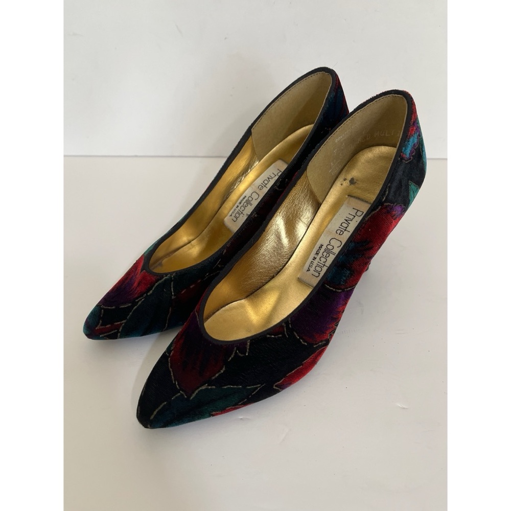 Vintage Private Collection Velvet Heels Women’s Size 7